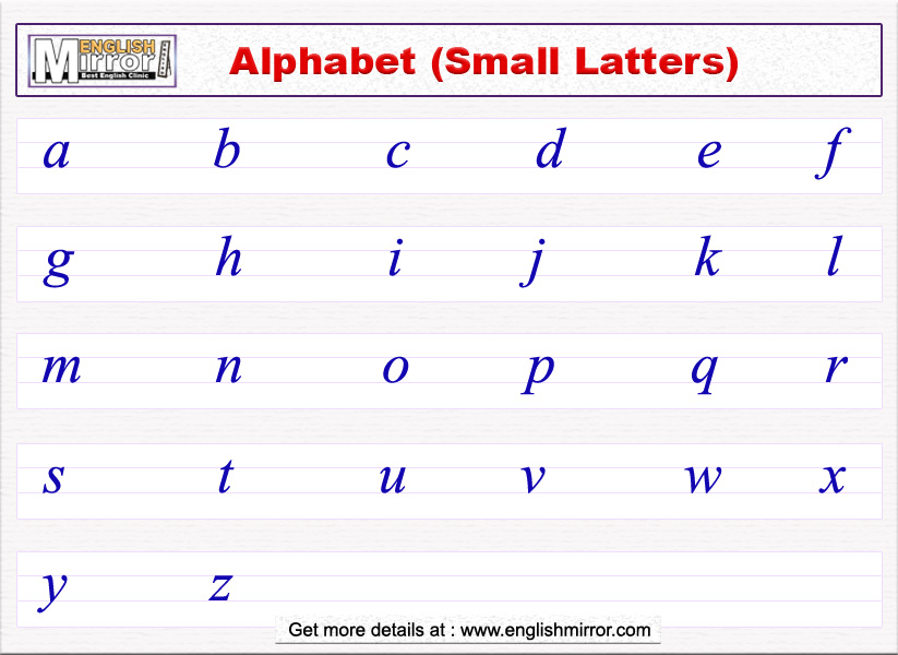 English Alphabet Writing In Four Lines Cursive Letters With Lines Teaching Ideas Point To 