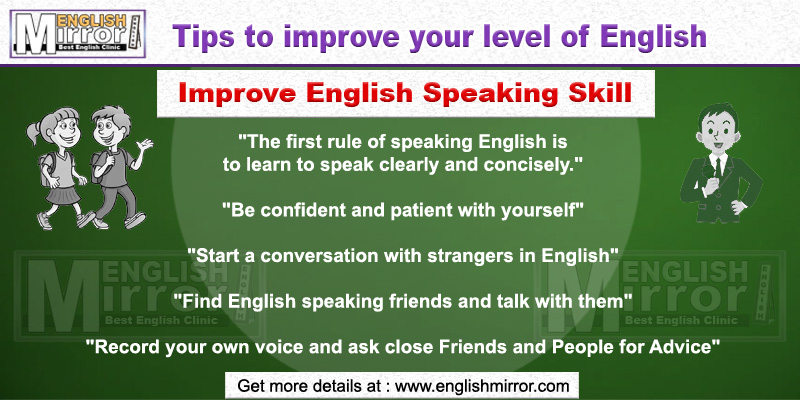 Tips To Improve English Speaking Online Free English Mirror