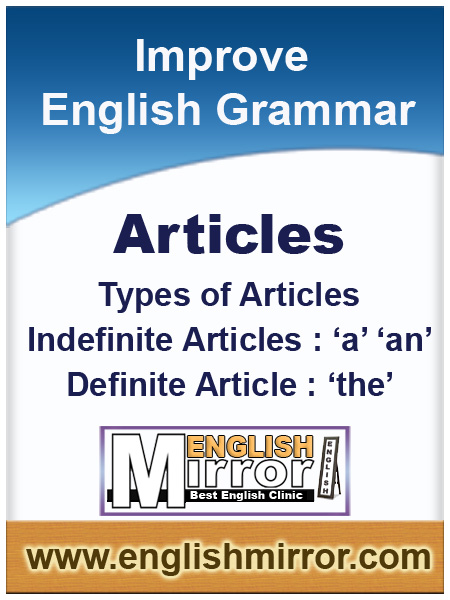 Types of Articles in english