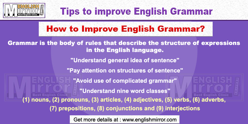 Learn English grammar online free - English Mirror