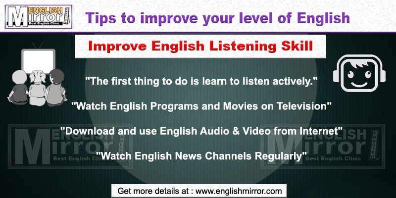 Tip to improve English Listening