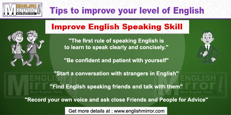 Tip to improve English Speaking