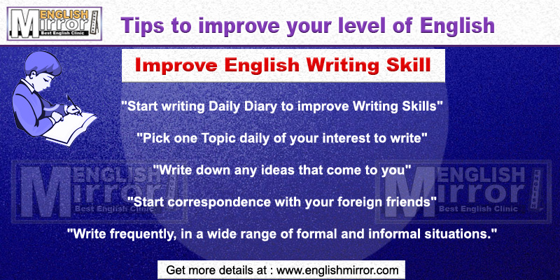 Tips to improve English writing skill