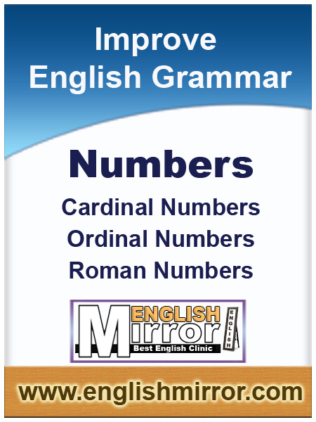 Cardinal and Ordinal numbers in english