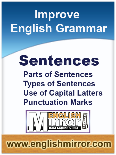 Parts of sentenses in english